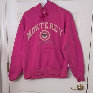 GOGO Pink Monterey Hoodie, Size LG, Front Pocket